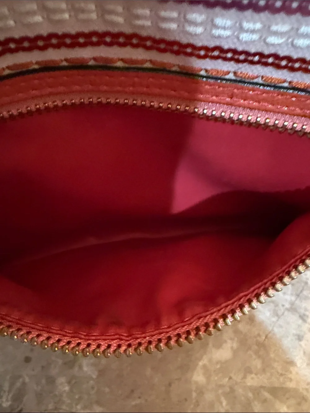 Coach Poppy Y2K  Pink, Purple, and Orange Sequined Leather-Trim Tote/Satchel